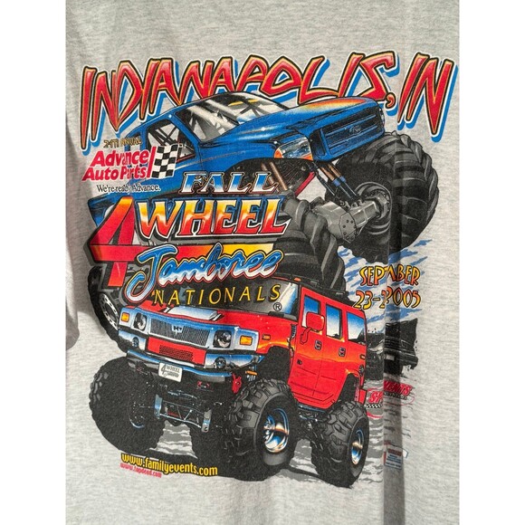 2005 Indianapolis Indiana Fall 4 Wheel Jamboree Nationals 4x4 Shirt XL - Picture 9 of 10